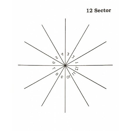 Diversified Biotech Petri Stickers, 12 Sec Pie, 3" Dia, 36/pk, 36PK 247011-12